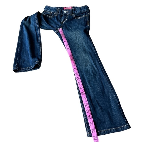 Old Navy Girl’s Bootcut Jeans Dark Wash Adjustable Waist, Size 6 - Picture 7 of 7